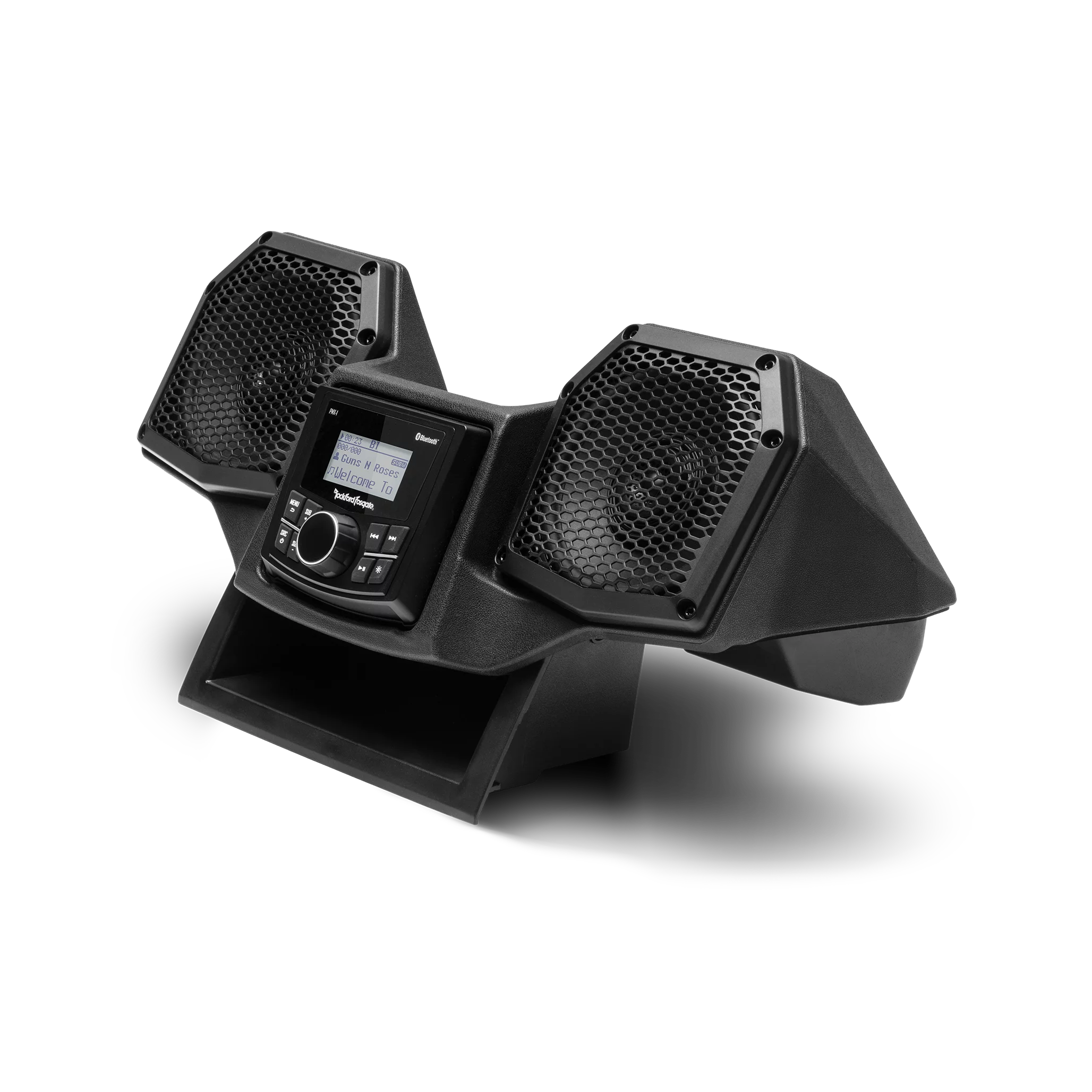Rockford Fosgate RNGR18-STG1 Audio Kit: All-In-One Dash Housing Pre-installed with PMX-1 Receiver and 5.25" Speakers for Select Polaris Ranger Models