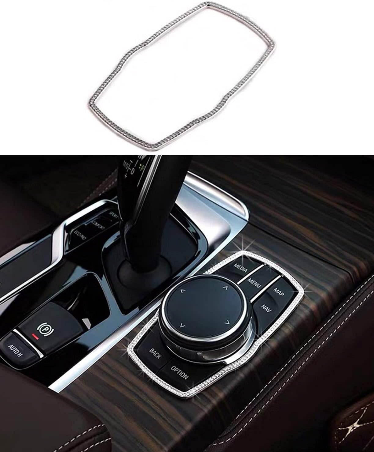 Bling Multimedia Button Frame Cover