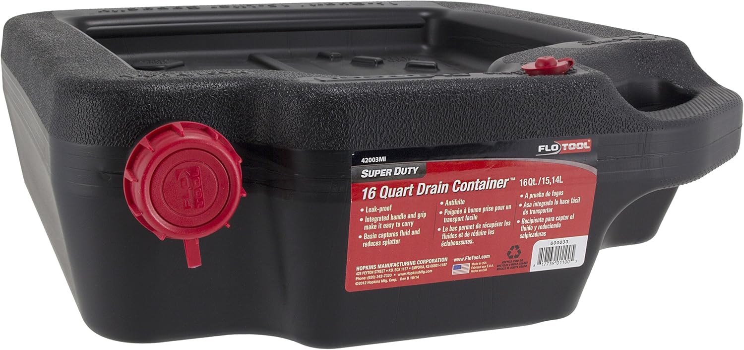 FloTool 42003MI 16-Quart Drain Container