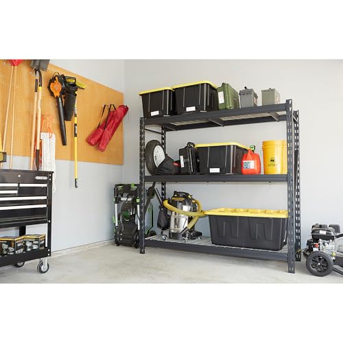 Ironton 4-Tier Industrial Steel Shelving Unit, 8,000-Pound Load Capacity, Garage Storage Rack, 77" W x 24" D x 72" H