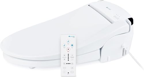 Brondell Bidet Toilet Seat with Remote Control, Heated Water, Custom Washes, Warm Air Dryer, Nightlight