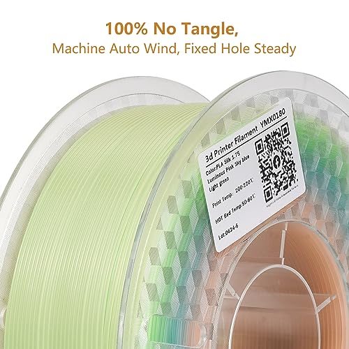 Kingroon Silk PLA Bundle 3D Printer Filament, Dimensional Accuracy +/- 0.03 mm, 10 kg Spool(22lbs)