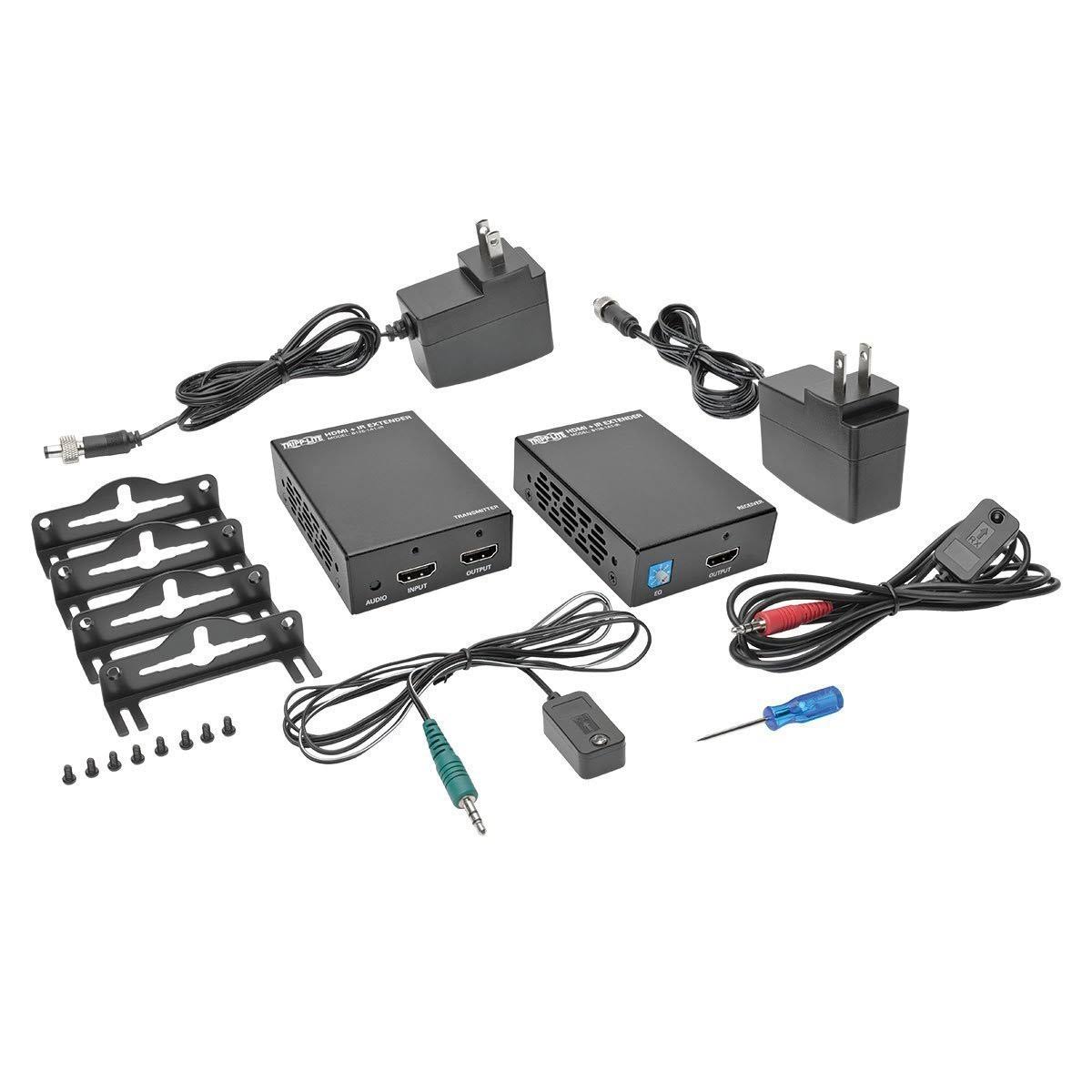 Tripp Lite HDMI + IR + Serial RS232 over Cat5 Cat6 Active Video Extender TAA GSA - A/V/Infrared/Serial Extender - 3 Mbps