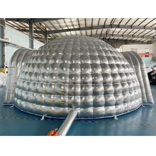 SAYOK Outdoor Portable Inflatable Igloo Dome Tent with Led Light for Party Wedding Event Camping