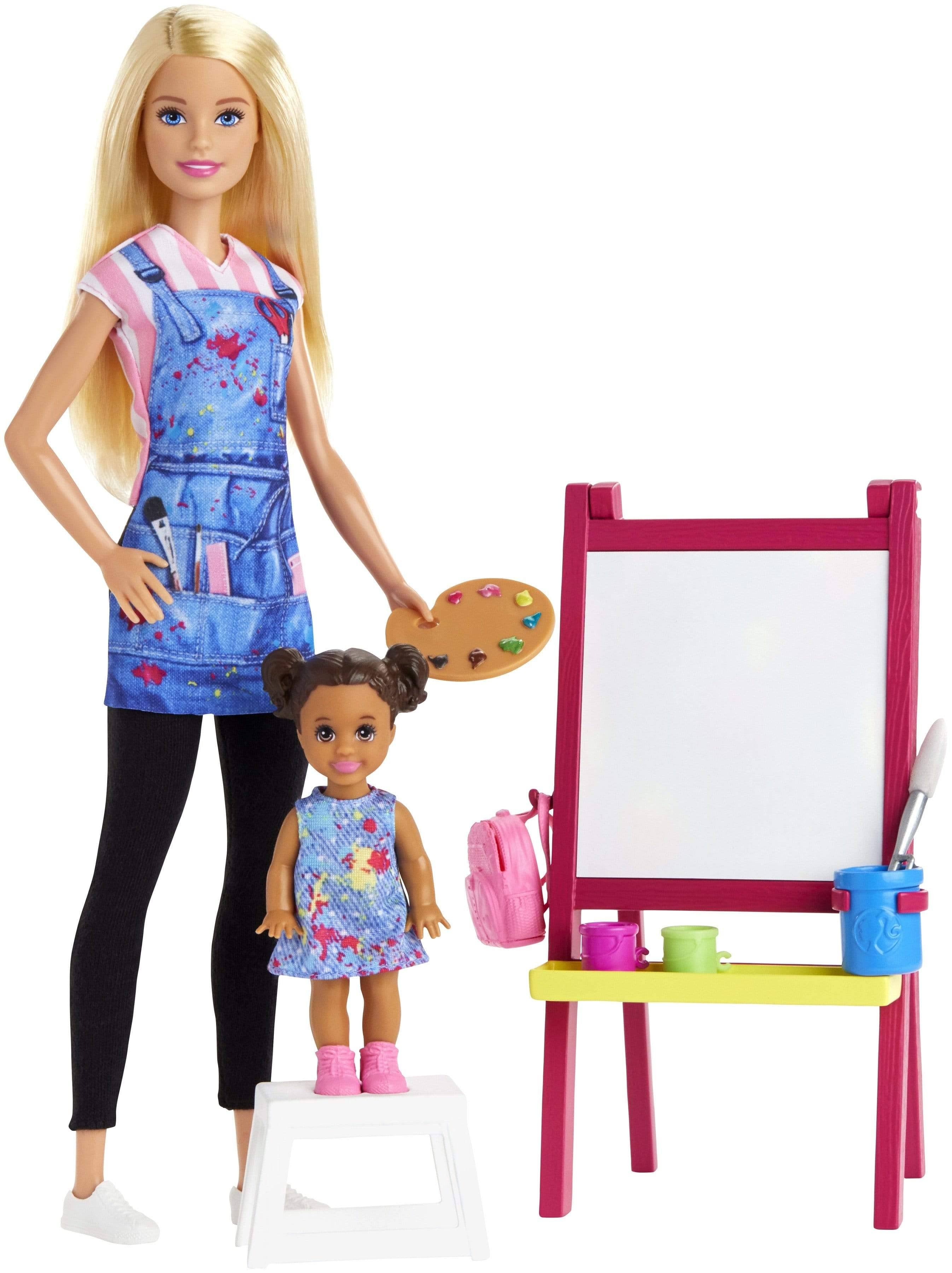 Barbie You Can Be Anything Dolls and Playset, Art Teacher, 3+