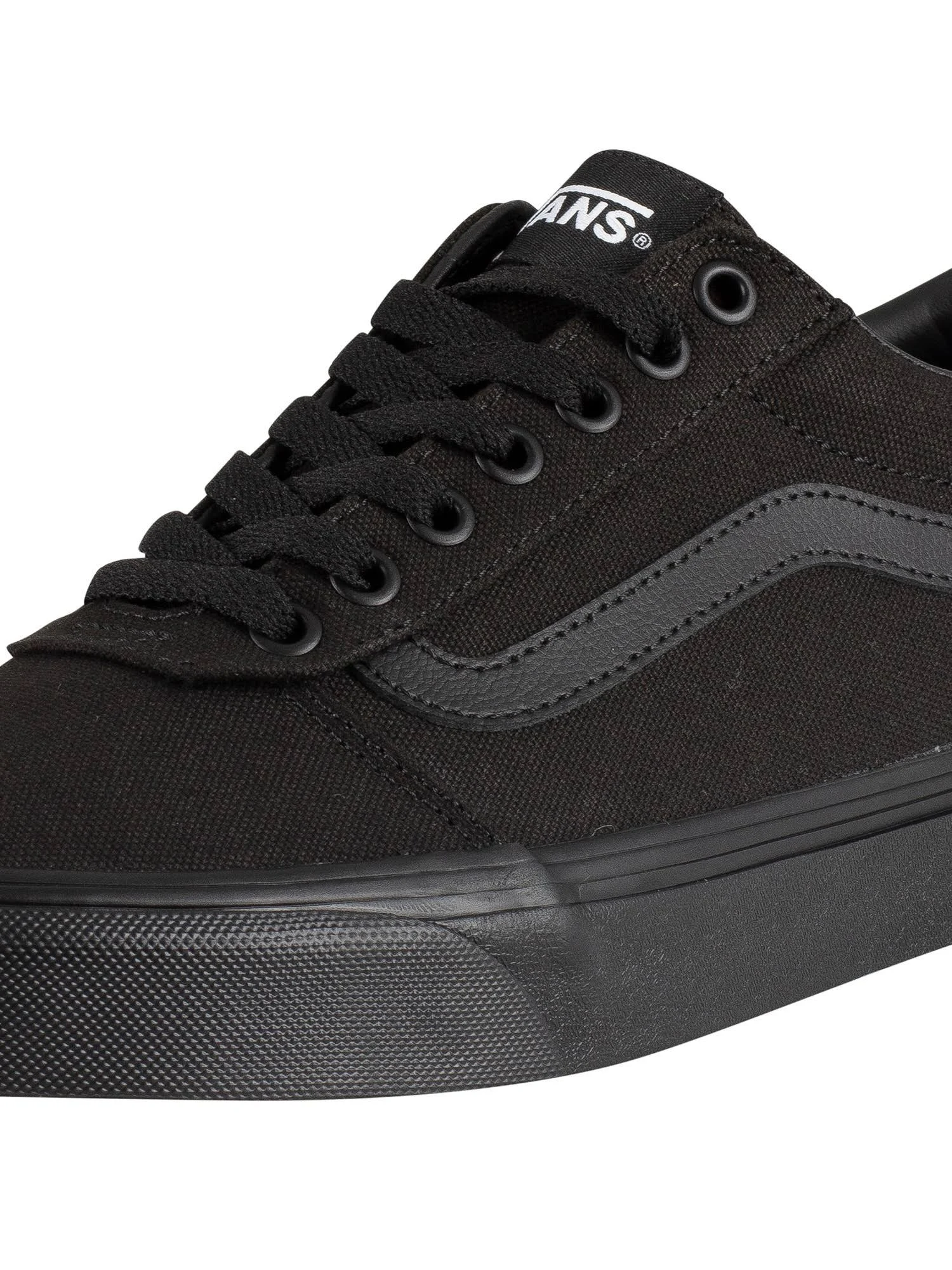 Vans Men&s Ward Canvas Trainers, Black