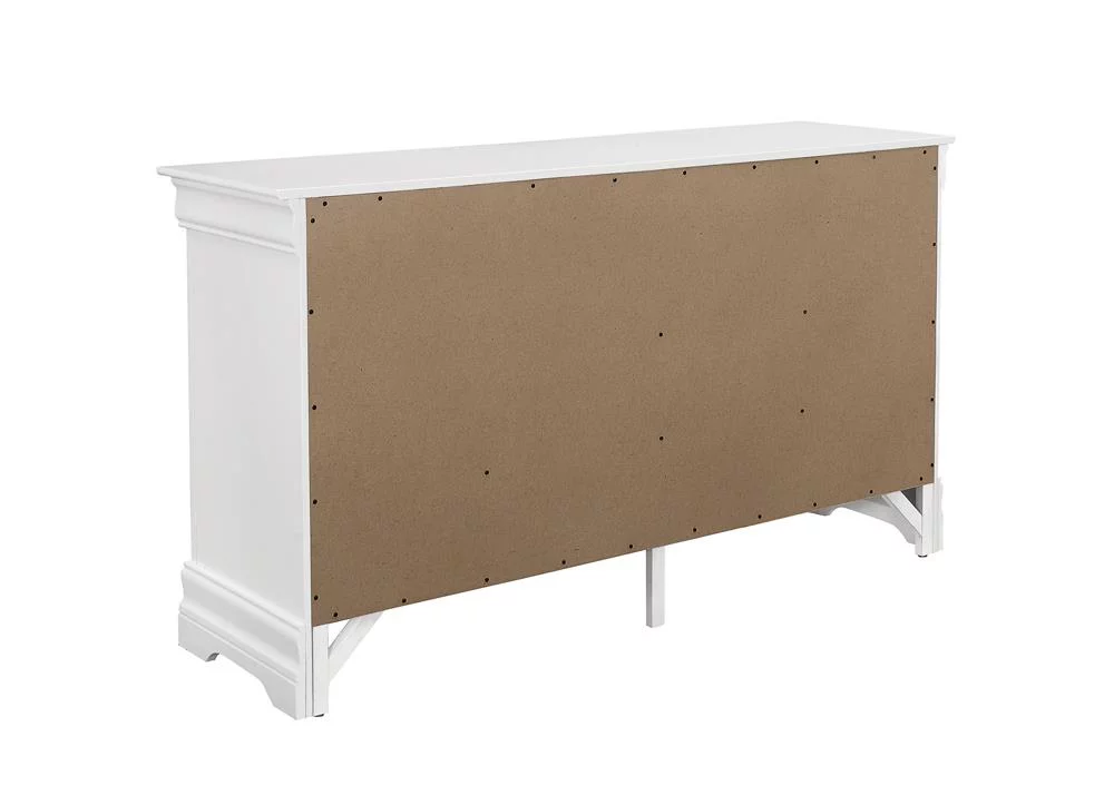 Coaster Louis Philippe Traditional 6-Drawer Wood Dresser in White