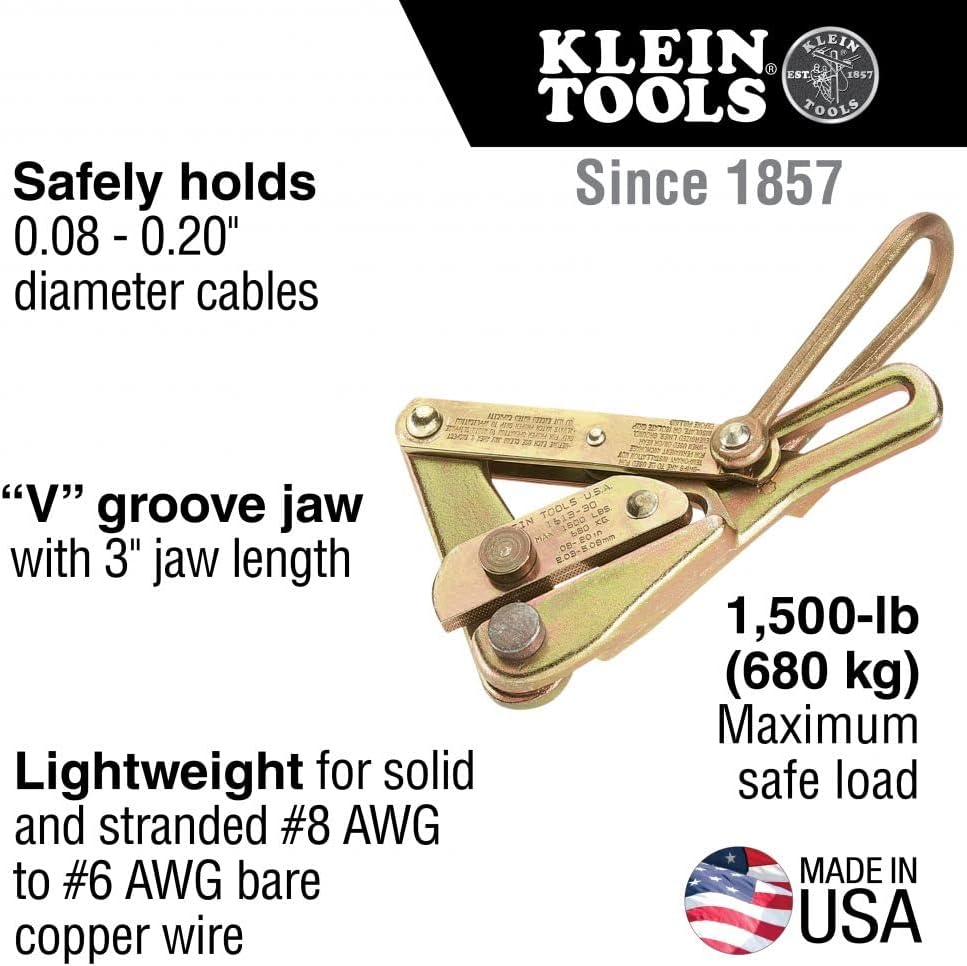 Klein Tools 1613-30 Chicago Grip for Bare Wire
