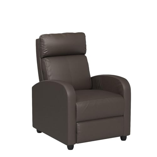 BestMassage | Recliner Chair | with 2 Point Massage Function | Black | with Lumbar Support, Adjustable Push Back, Wide Armrests