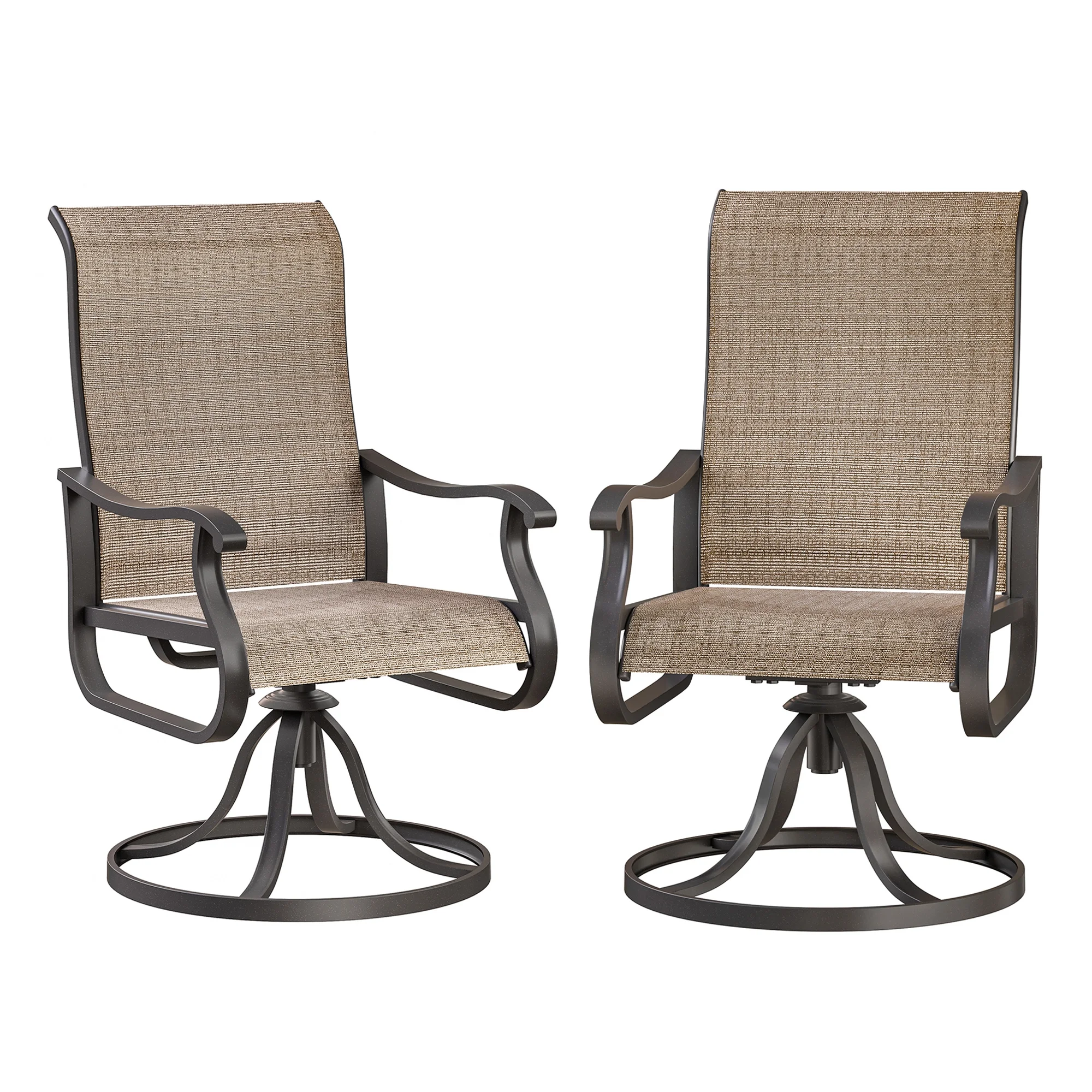 ELPOSUN Patio Swivel Chairs Set of 2