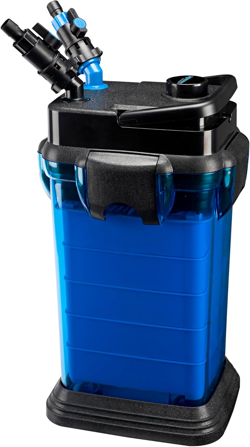 Penn-Plax Cascade All-in-One Aquarium Canister Filter – for Tanks Up to 200 Gallons (350 GPH) – Cascade 1500