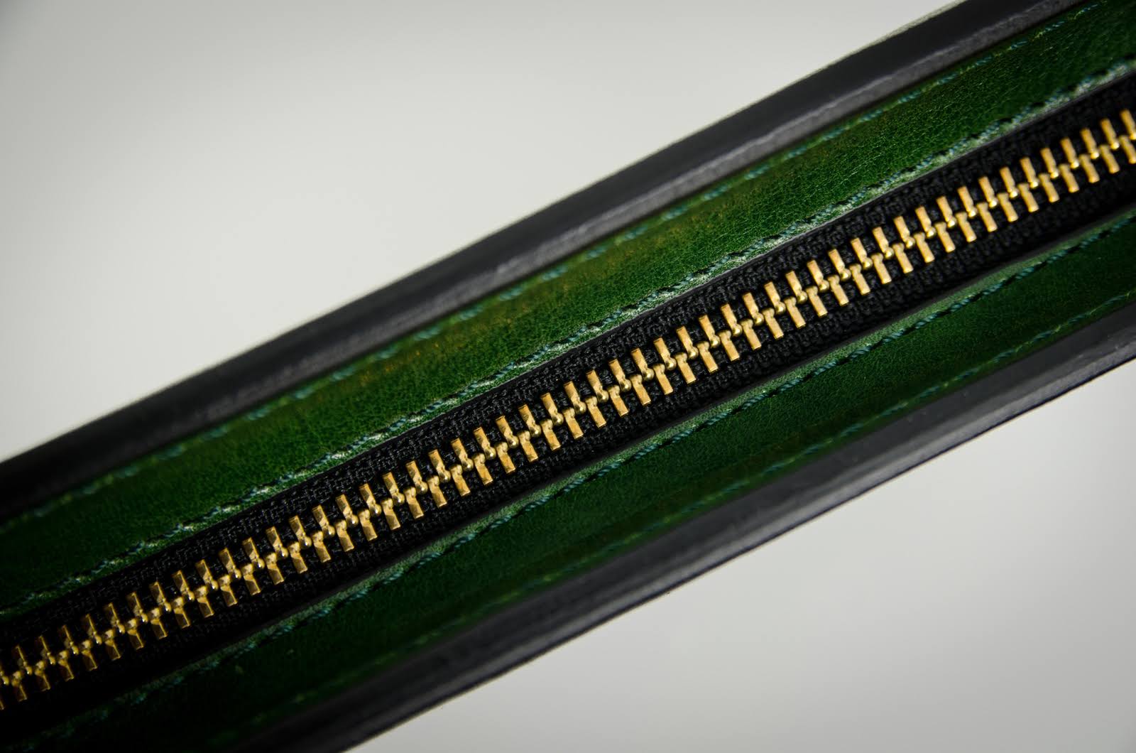 Leather Portfolio Document Folder Handcrafted Case Green Time Resistance