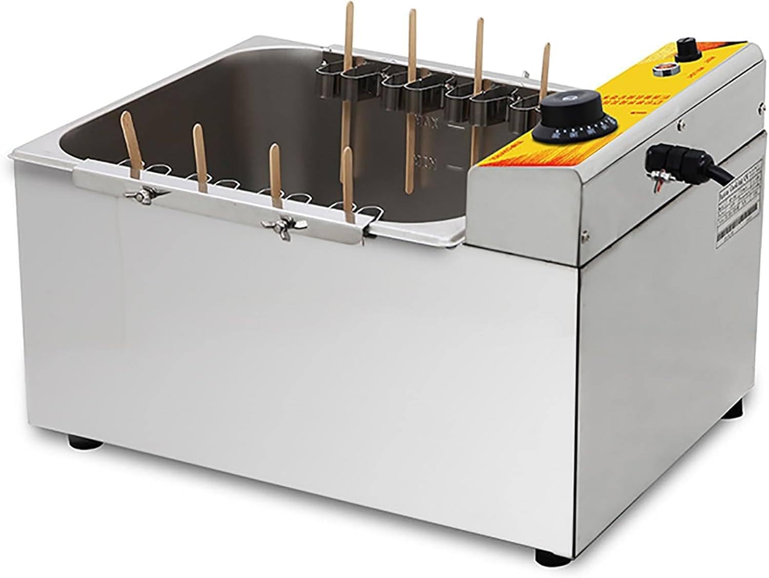 12L Large Capacity Commercial Automatic Cheese Hot dog Sticks Fryer Electric Deep Hot Corn Dog Fryer Machine