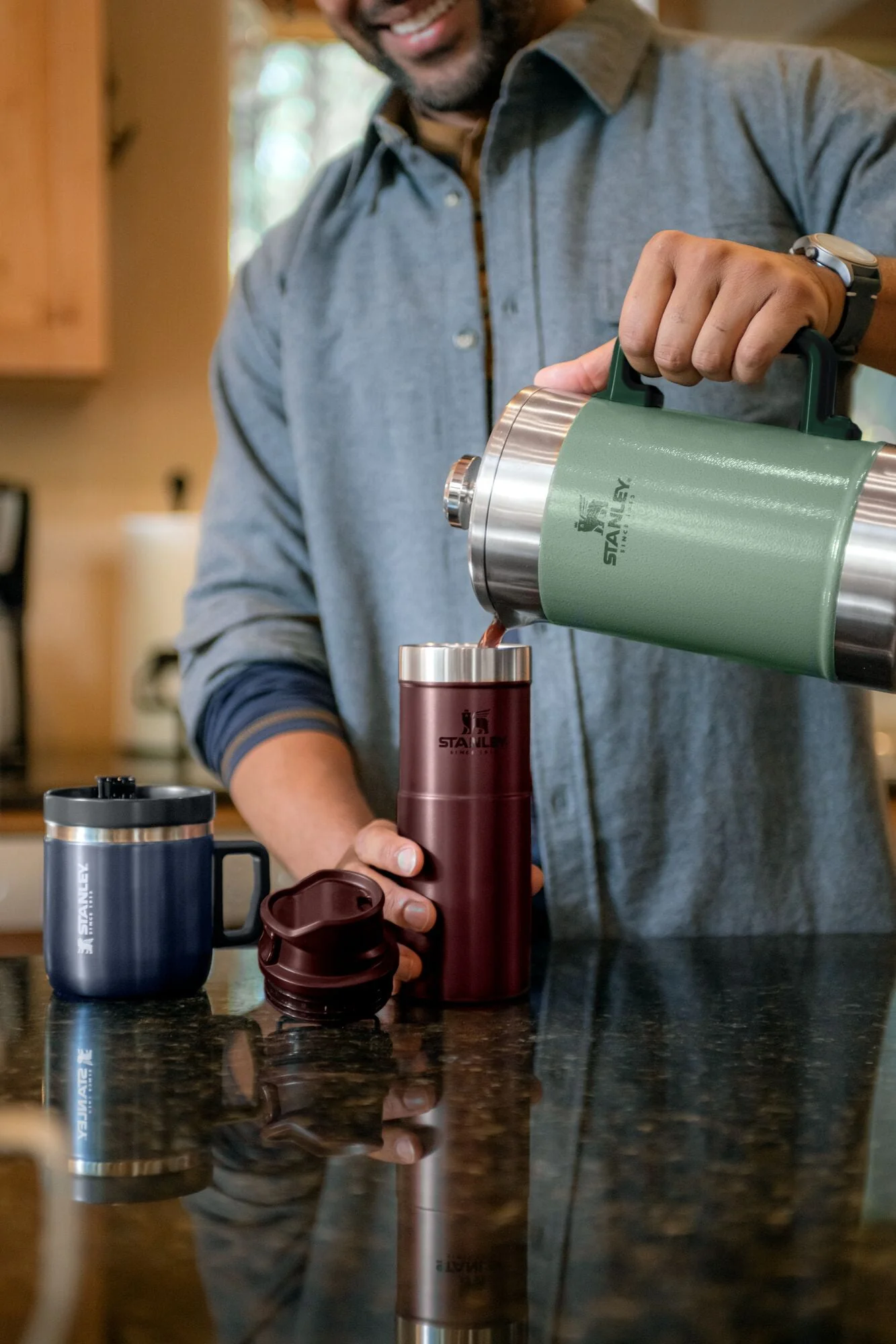 Stanley Classic Stainless Steel Coffee French Press, 48 oz