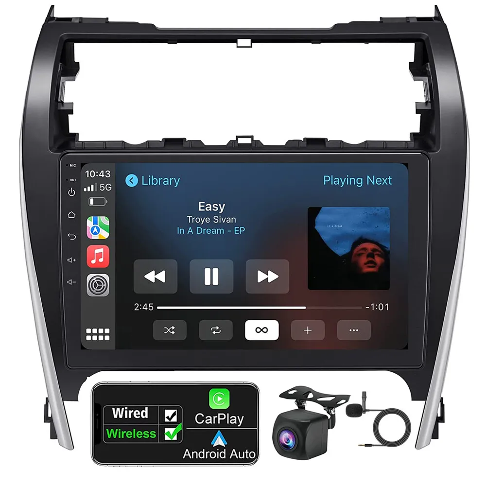 For 2012-2014 Toyota Camry Radio Car Carplay Android GPS Navigation 2+32GB - Curated Treasures Market