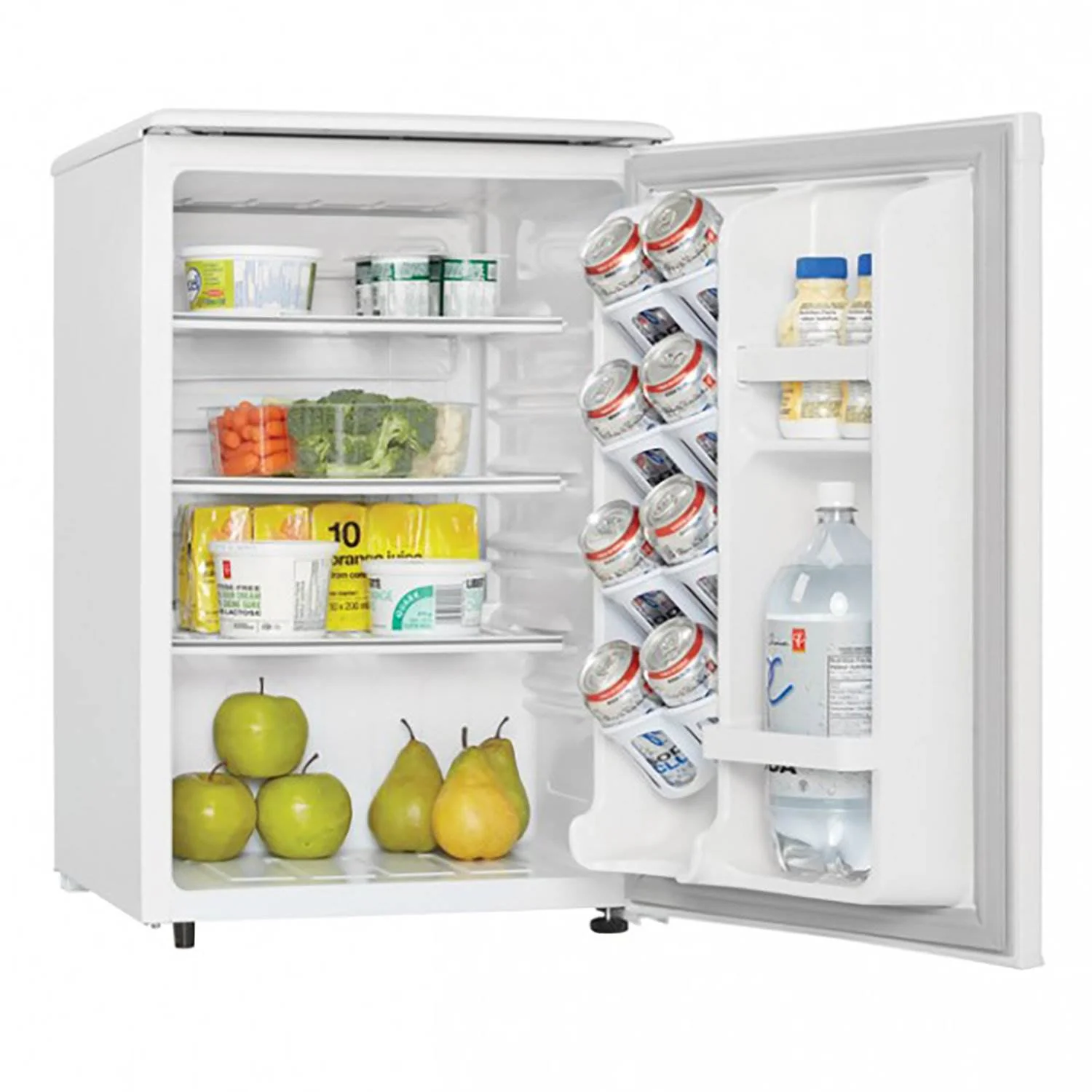Danby 2.6 Cubic Feet Compact Dorm Sized Beverage Small Mini Refrigerator, White