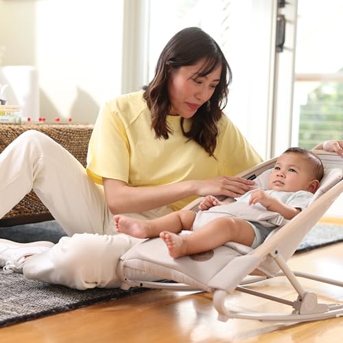 Maxi-Cosi Kori 2-in-1 Baby Bouncer Seat for Infants, Baby Rocker Chair, Portable Baby Bouncer, Classic Green