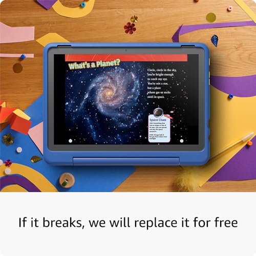 Amazon Fire HD 10 Kids Pro tablet- 2023, ages 6-12 | Bright 10.1" HD screen | Slim case for older kids, ad-free content, parental controls