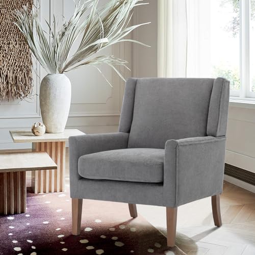 COLAMY Modern Wingback Living Room Chair, Upholstered Fabric Accent Armchair