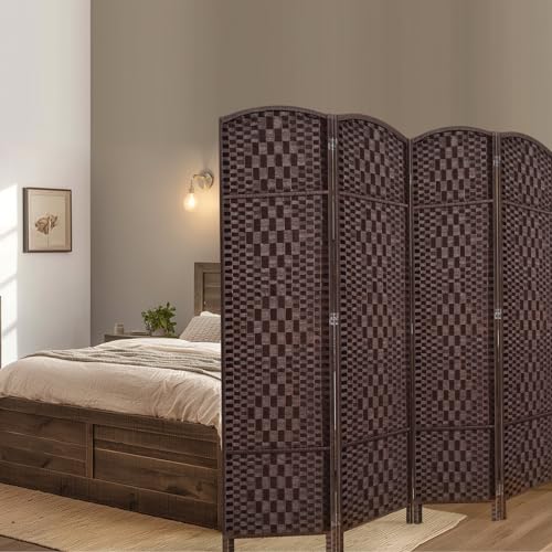 Room Divider, Room Dividers and Folding Privacy Screens, 16in Privacy Screen, 6 Panel Temporary Wall Partitions, 6ft Space Separation Panel Screen