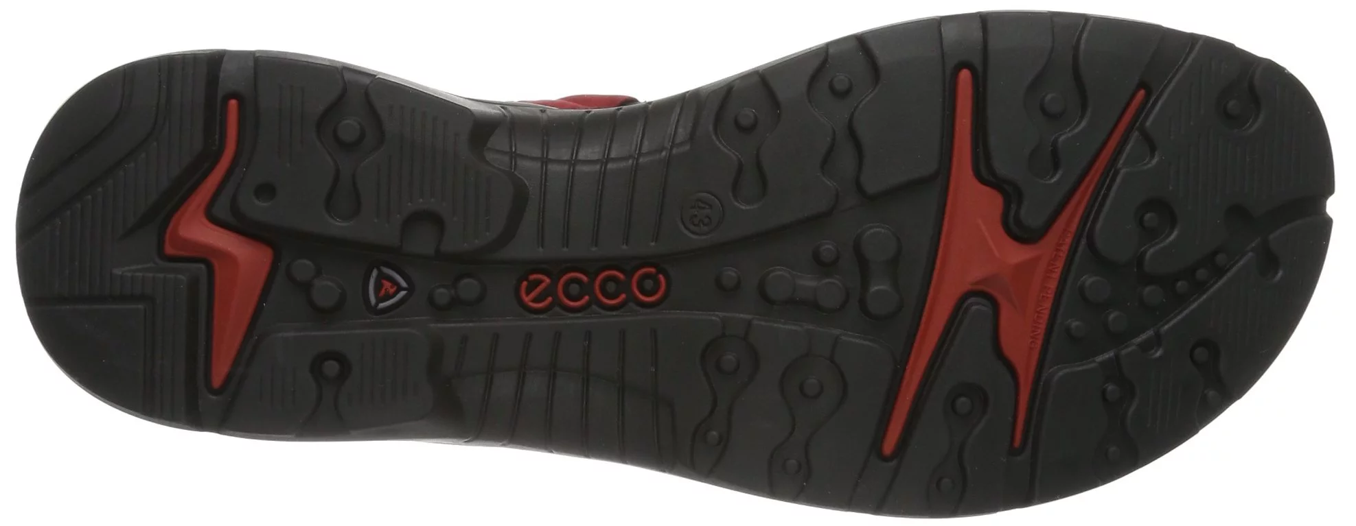 ECCO Women's Yucatan Sport Sandal, Chili Red/Concrete/Black Nubuck, 5-5.5