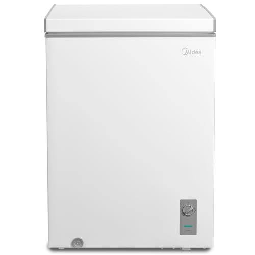 Midea MERC04C4BAWW 3.5 Cubic Feet Chest Freezer, Cu.ft-Convertible, White