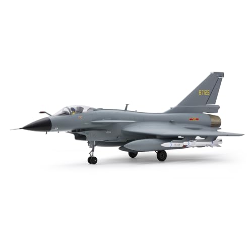 Fms Rc Jets 64mm J10 EDF Fighter Jet with Reflex Vigorous Dragon Rc Airplanes for Adults Remote Control Planes Air Force Gray Paint PNP(NO