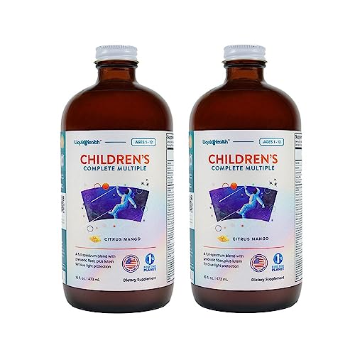 LIQUIDHEALTH 16 Oz Kids Liquid Multivitamin Complete Multiple for Children, Toddlers - Essential Vitamins & Minerals Supplement, Immune Support