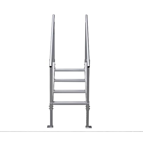 Extreme Max 3005.3843 Universal Mount Aluminum Dock Stair - 4-Step