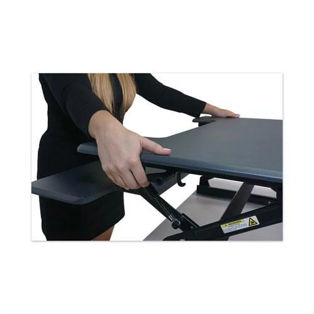 Victor Technology DCX760 High Rise Height Adjustable Standing Desk With Keyboard Tray