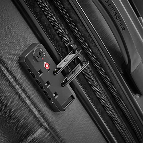 Samsonite Centric 2 Hardside Expandable Luggage with Spinner Wheels, Black, Carry-On 20-Inch