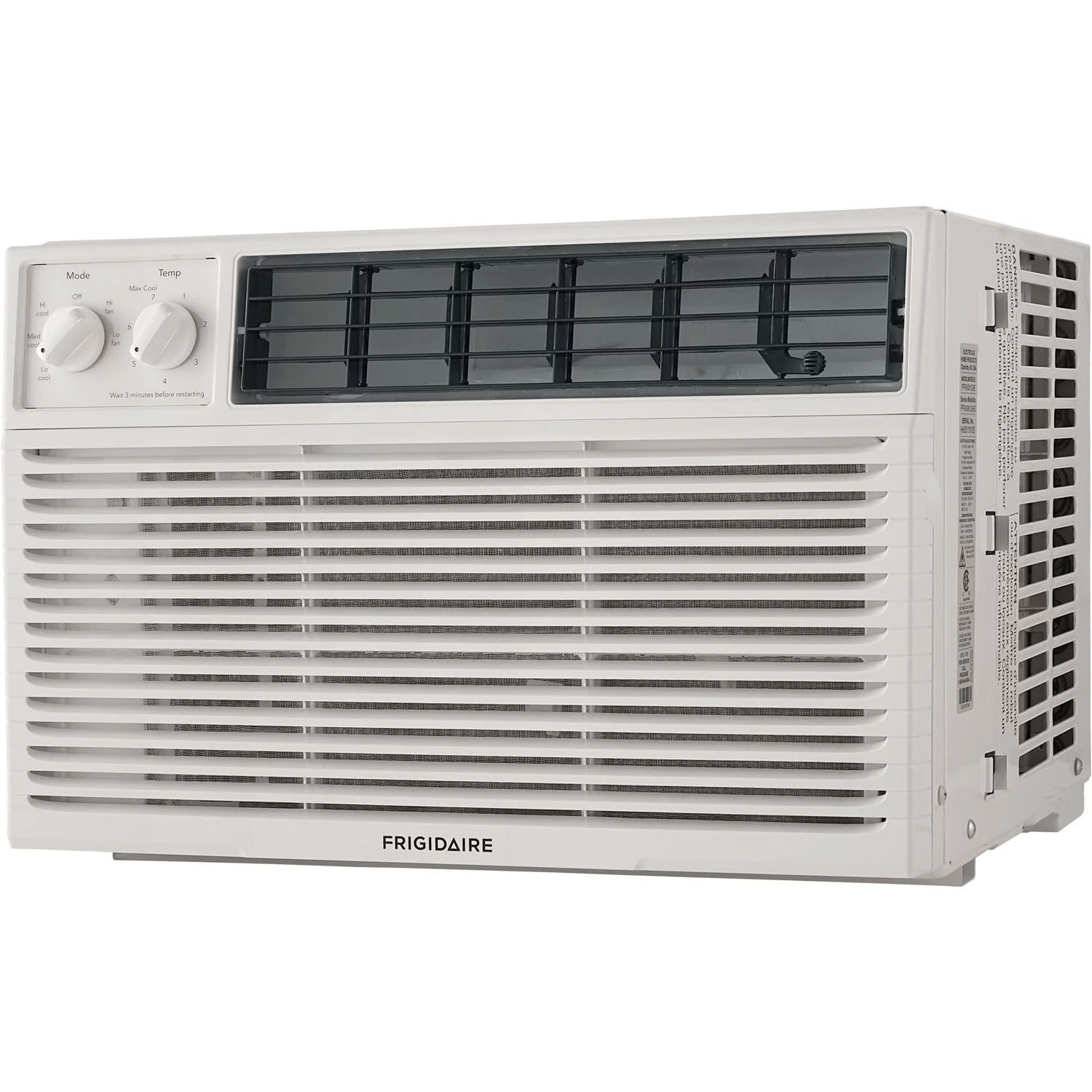 Frigidaire 12,000 BTU 115V Window-Mounted Compact Air Conditioner with Mechanical Controls, White