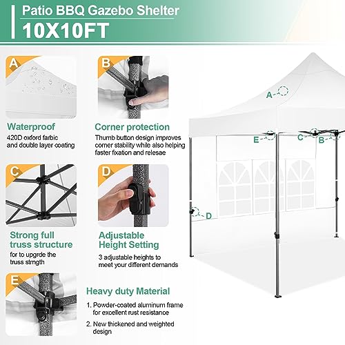 COBIZI 13x26 Pop Up Tent 13x26 Canopy with Sidewalls Heavy Duty Canopy Party Tent for Parties