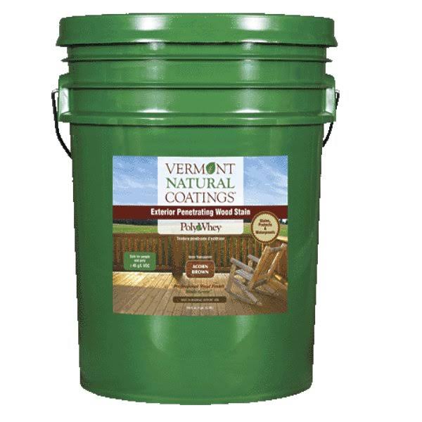Vermont Natural Coatings, PolyWhey, Exterior, Penetrating Stain : Caspian Clear, 5-Gallon