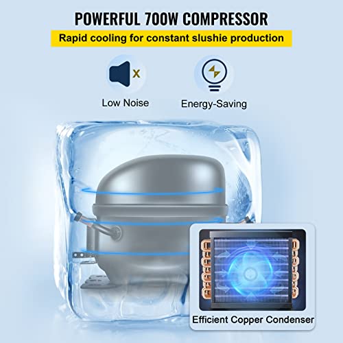 VEVOR Commercial Frozen Drink Slush Machine Frozen Drink Slush Making Machine Snow Melting Machine for Commercial and Home Use