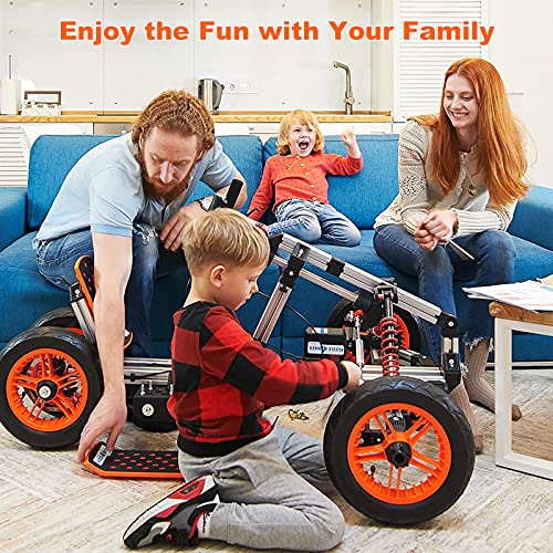 Electric Go Kart Constructibles Over 15 Electric Vehicles Battery Powered for Boys and Girls Kids Electric Ride on Cars Best Gifts for 5 to 18 Year