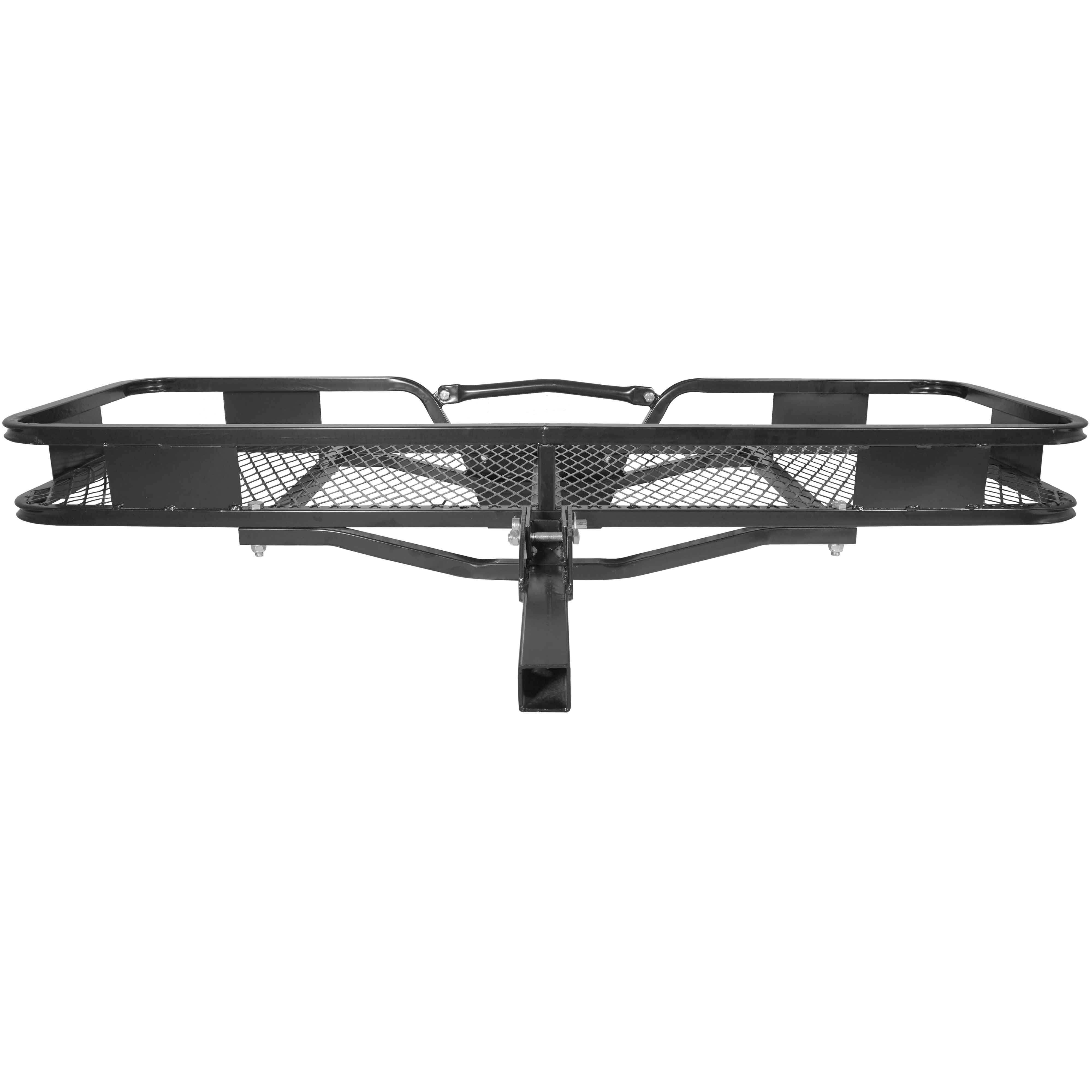 Titan Ramps Hitch Mounted Steel Cargo Carrier Basket 500 lb Capacity 2x22 Receiver