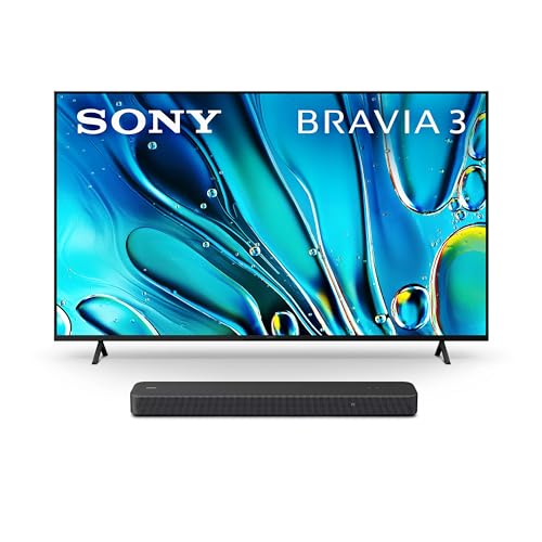 Sony 43-Inch Class 4K Ultra HD BRAVIA 3 LED Smart TV with Google TV, Dolby Vision HDR, and Exclusive Features for PlayStation®5 (K-43S30)