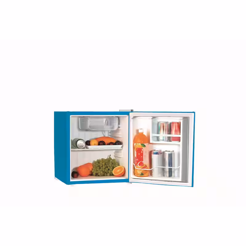 1.6 cu. ft. Mini Fridge in Blue with Freezer