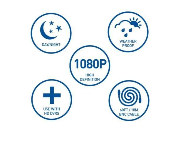 Swann Pro Series PRO-1080MSFB Surveillance Camera - Outdoor - Weatherproof - 2 MP - 1080p - Day/Night