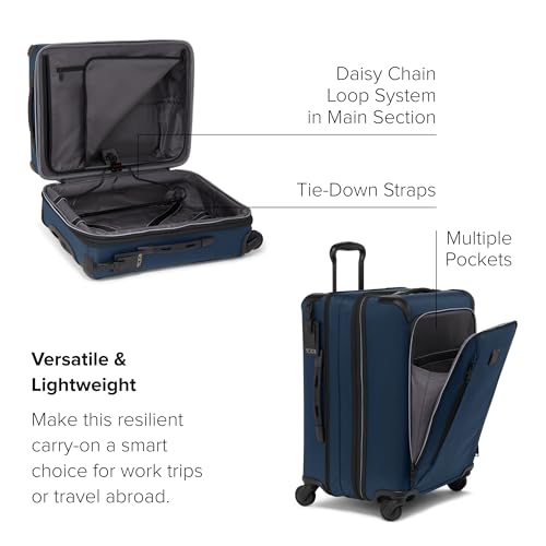 TUMI - Aerotour 4 Wheel Expandable Luggage - Men's and Women's Business and Leisure Travel Suitcase - 21.75" International Expandable Carry-On, Black