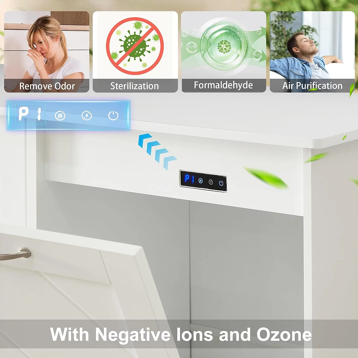 VECELO Kitchen Trash Can Cabinet, Tilt Out Single Door Wooden Recycling Garbage Hamper Cabinet Pet Proof, Freestanding Laundry Sorter Cabinet, White