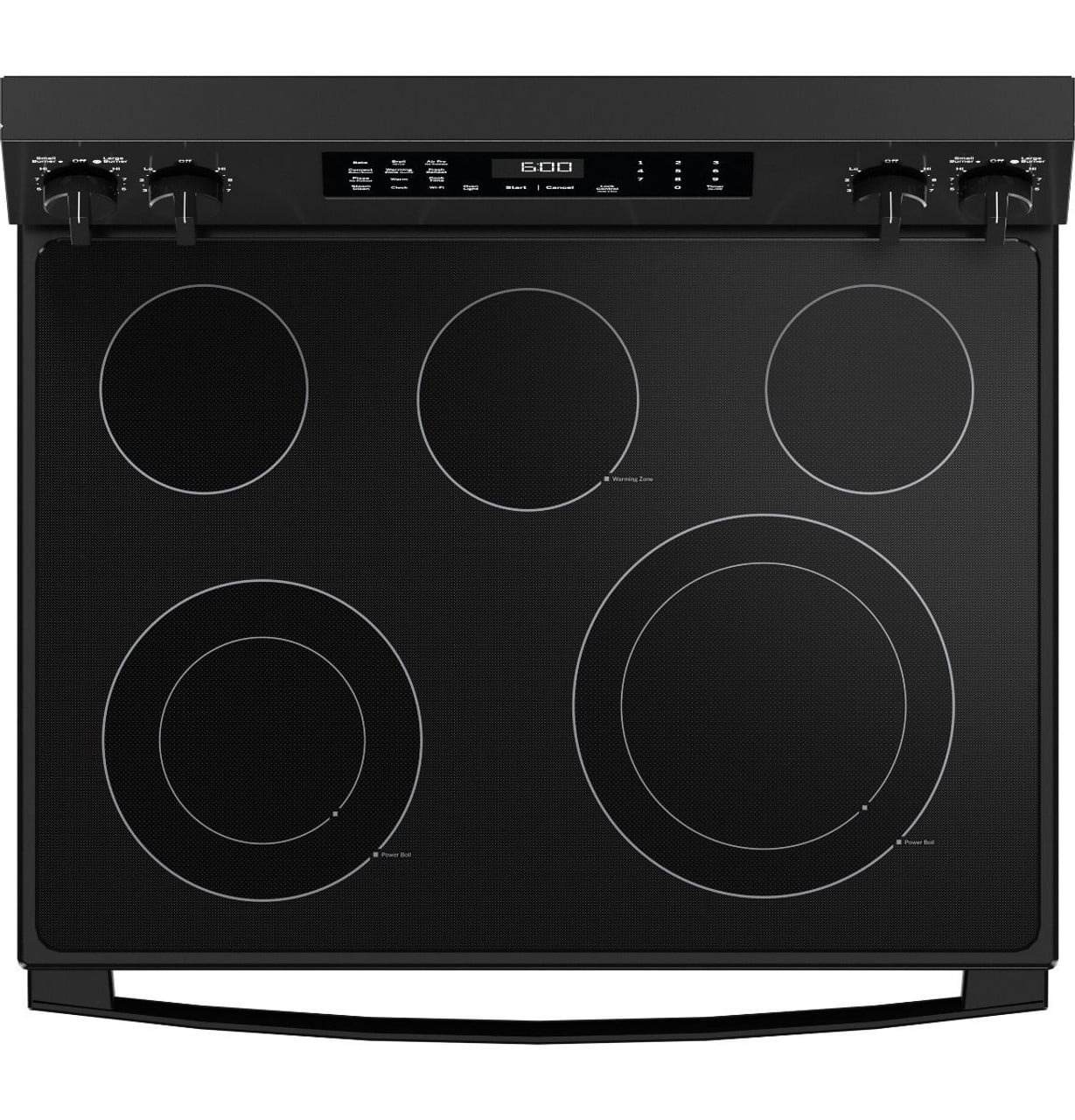 GE 30 Inch Free Standing Radiant Range 5 Element Steam Clean Single Oven GRF600AVBB