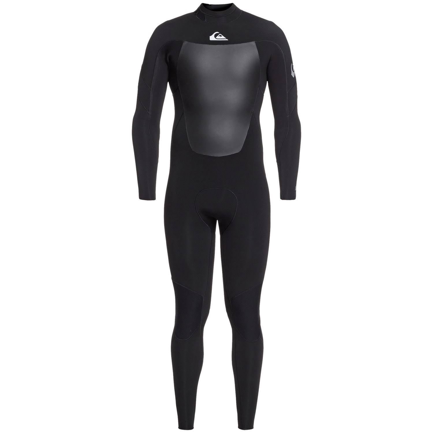 Quiksilver Syncro 3/2 Back Zip Wetsuit - Black/Silver - MS
