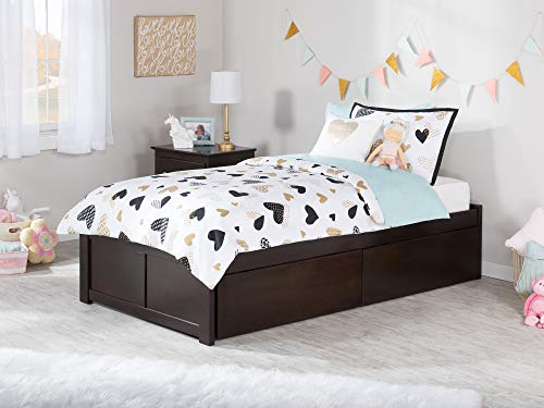 AFI Concord Platform Bed with Footboard & Storage Drawers
