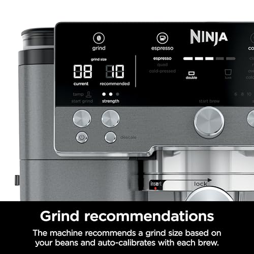 Ninja | Espresso Machine and Drip Coffee Maker| Luxe Café Premier Series | Integrated Coffee Grinder, Milk Frother