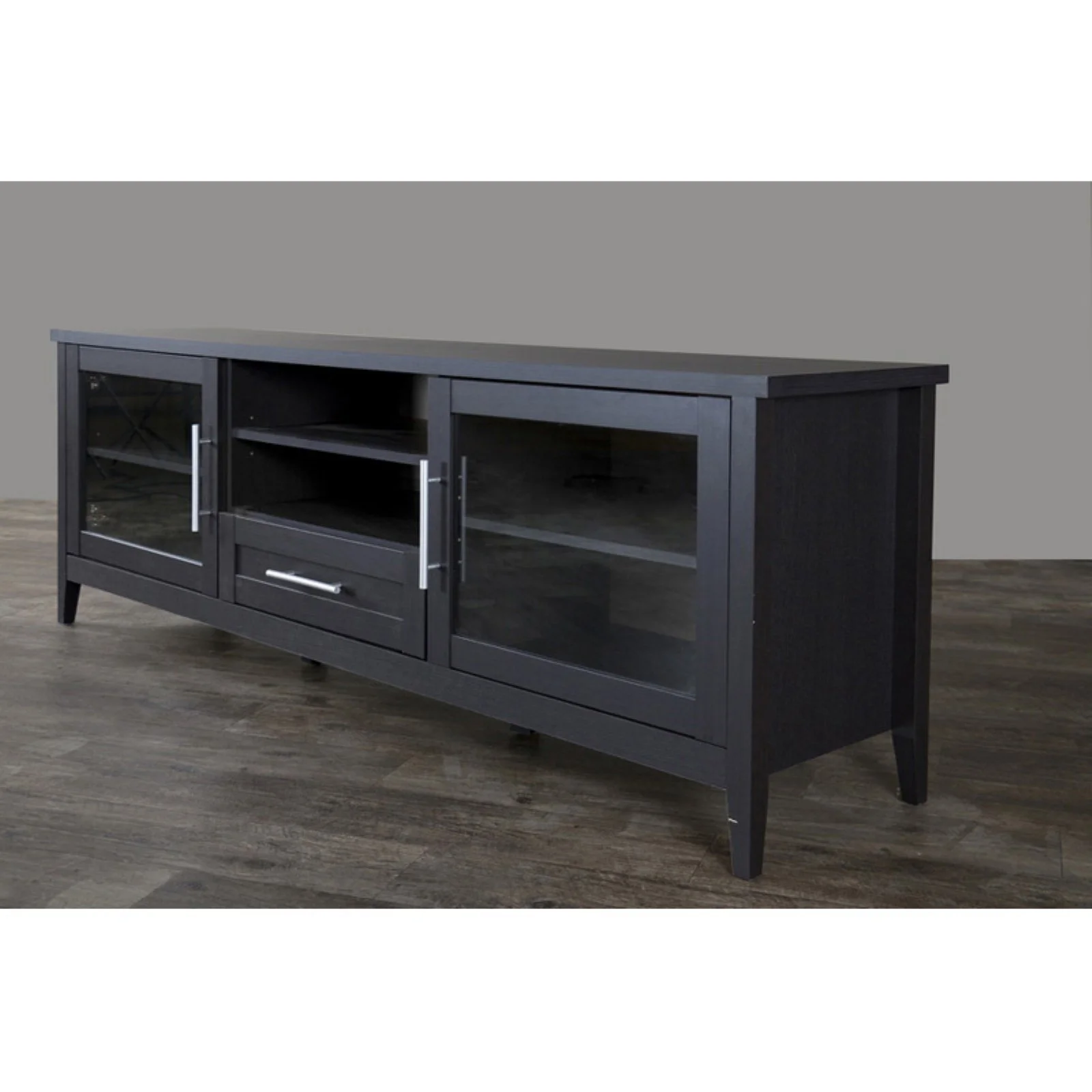 Baxton Studio 71" Wood TV Stand in Espresso