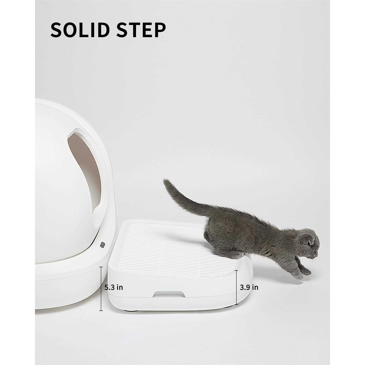 PETKIT Cat Litter Ramp for All PETKIT Self-Cleaning Cat Litter Boxes, Double Layered Litter Trapper, Easy Clean Cat Litter Step and Stair