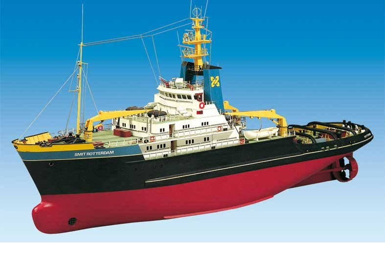 Billing Boats B478C 1:75 Scale Smit Rotterdam Ocean Going Tug Boat Model Construction Kit - Multicolor