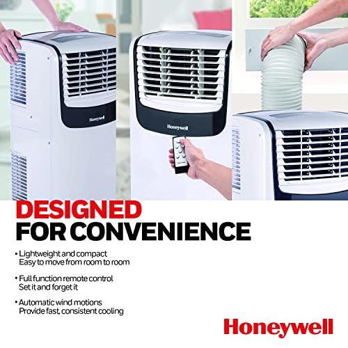 Honeywell Black MO08CESWB6 9,100 (ASHRAE)/6,100 BTU (SACC) Portable Air Conditioner